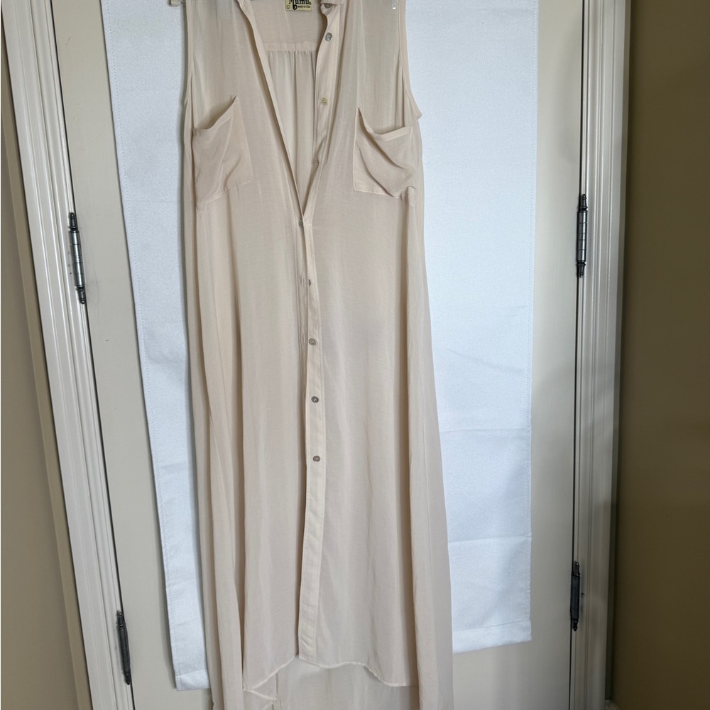 Show Me Your MuMu Cream High Low Dress